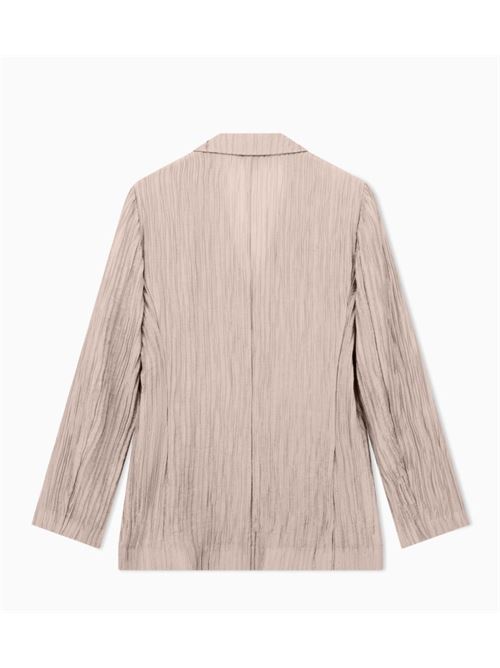 Giacca monopetto in creponne plissé sparkling Emporio Armani | EW003445 AF20830.F1013